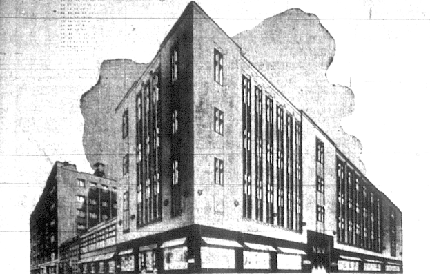 Ein bearbeitetes Bild eines Gebäudes.