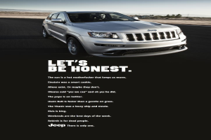 Ein Auto mit darunter stehenden Textzitaten.