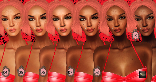 Eine animierte Abbildung mehrerer Frauen, die nebeneinander stehen und ähnlich aussehen, mit Zahlen von 04 bis 08 und 19, die auf ihren Gesichtern blinken.