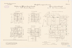 Ein detaillierter Grundrissplan des ehemaligen Bürogebäudes des deutschen Bundeskanzlers, mit ausführlichem Text und Layout.
