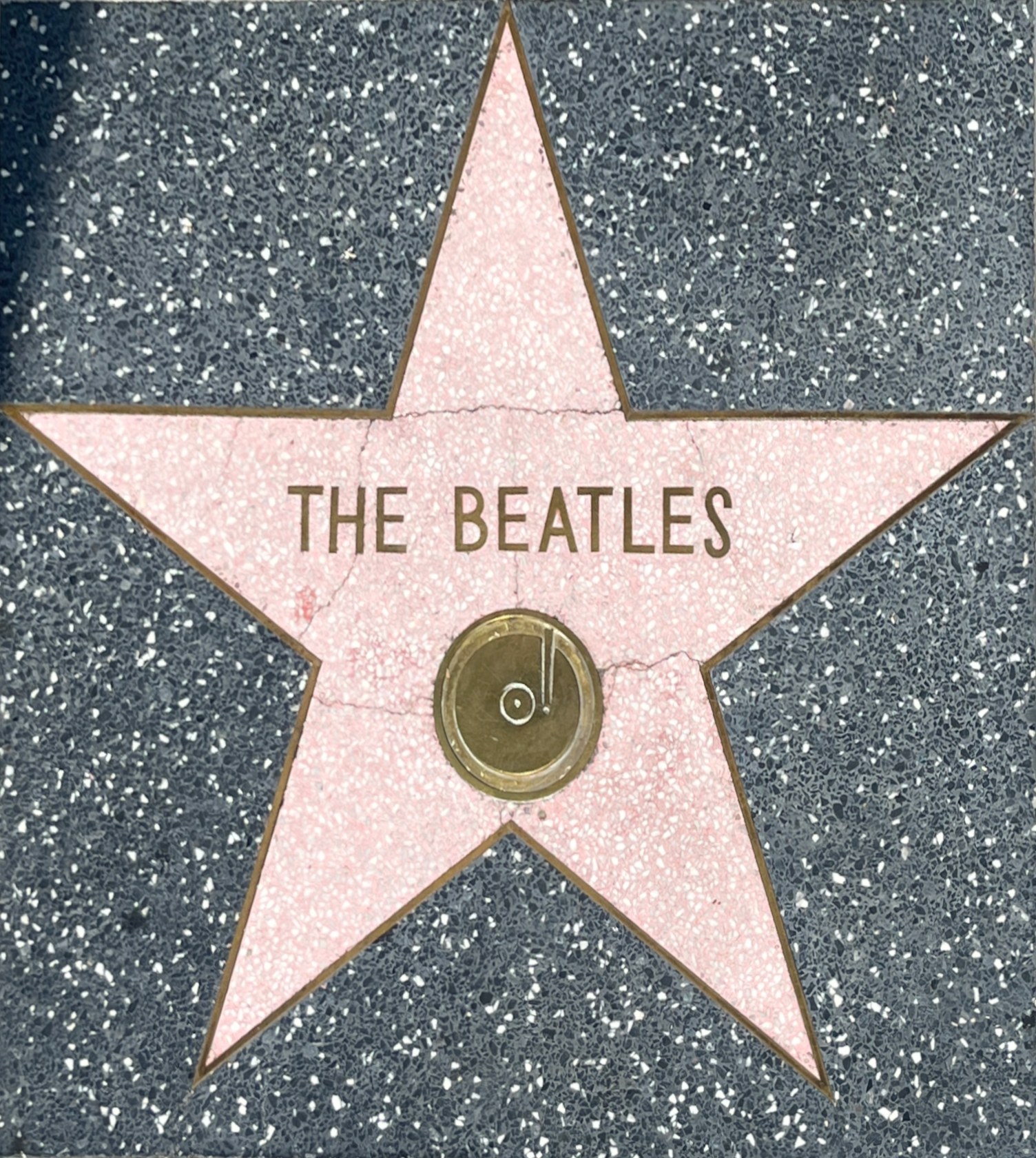 Stern auf dem Hollywood Walk of Fame mit der Aufschrift "The Beatles."